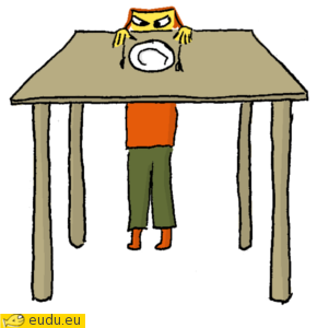 Een (te) hoge tafel.