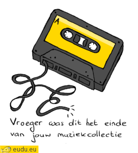 Een cassettebandje: vroeger was dit het einde van jouw muziekcollectie