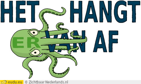 Een inktvis (er) die van vasthoudt