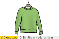 Een trui aan een kleerhanger